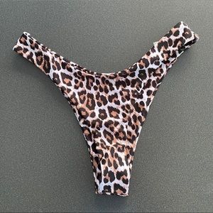 Leopard print Shein super cheeky bikini bottom